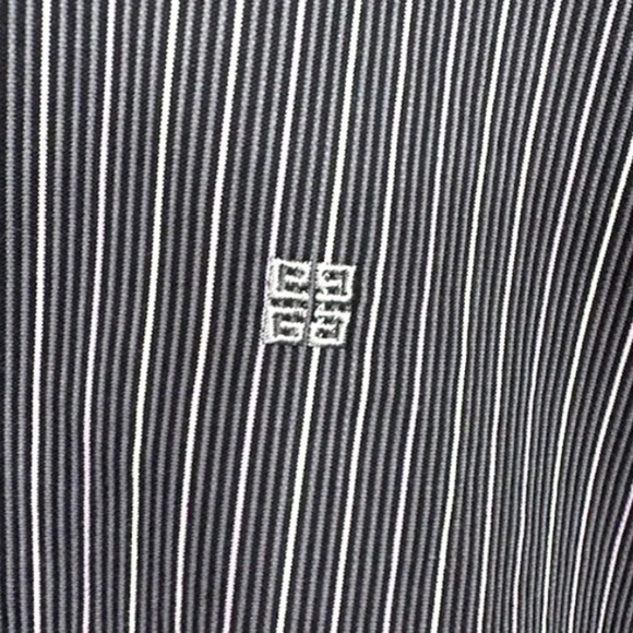 Givenchy Mens Medium Button Down Purple Stripe Shirt Long Sleeve 
100% Cotton - Picture 3 of 11